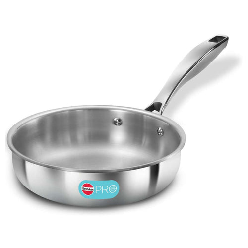Hawkins Pro Tri-Ply Stainless Steel Frying Pan Without Lid PSF 18 