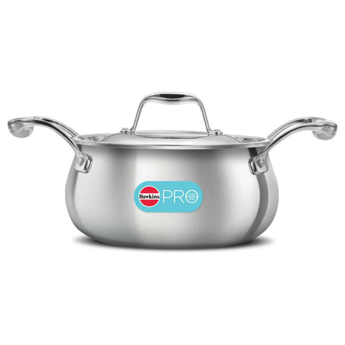 Hawkins Pro Tri-Ply Stainless Steel Handi With Lid PSH 20S 