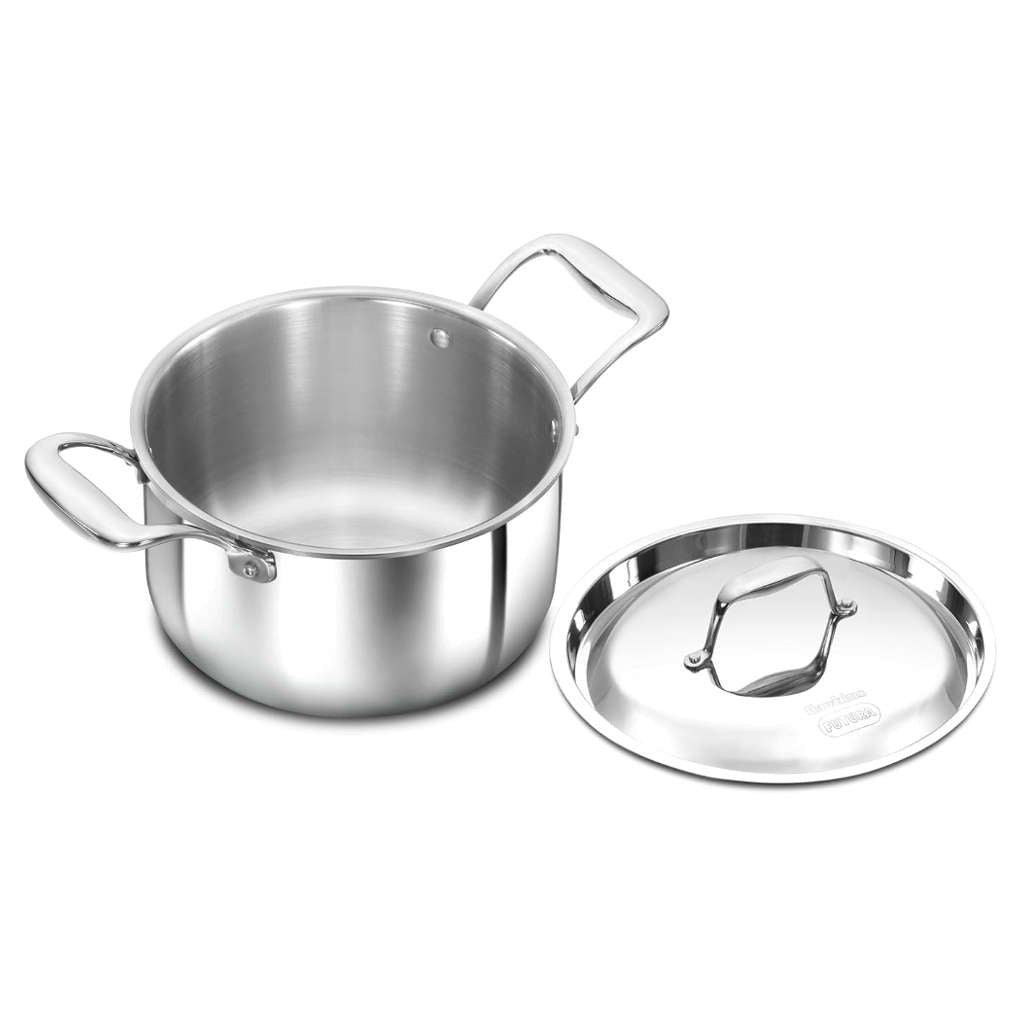 Hawkins Pro Tri-Ply Stainless Steel Milk Pan With Lid PSMP 30S