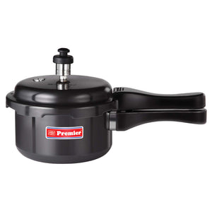 Premier Cucina Trendy Black Hard Anodized Induction Bottom Pressure Cooker 1.5 Litres 103170 
