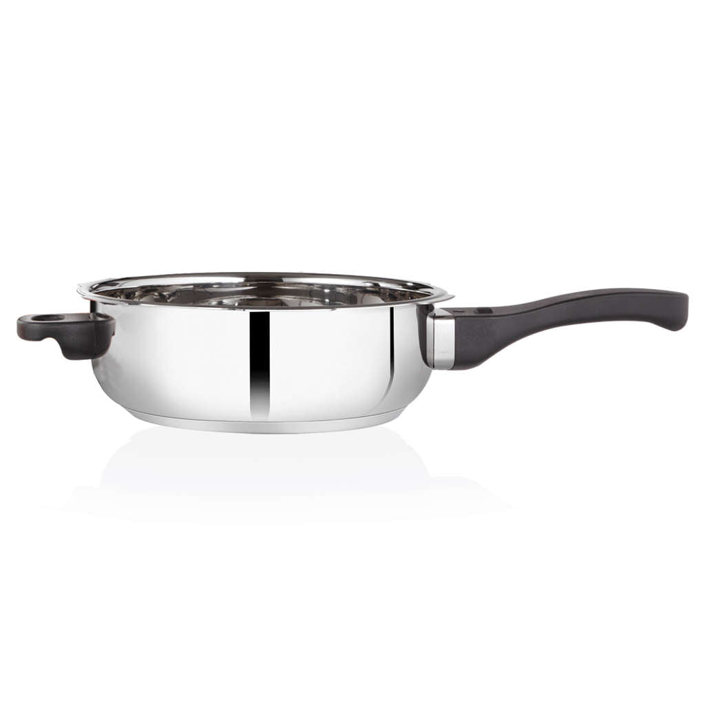 Premier Comfort Stainless Steel Induction Bottom 5 Litres Pressure Cooker & Pan Combo 00560