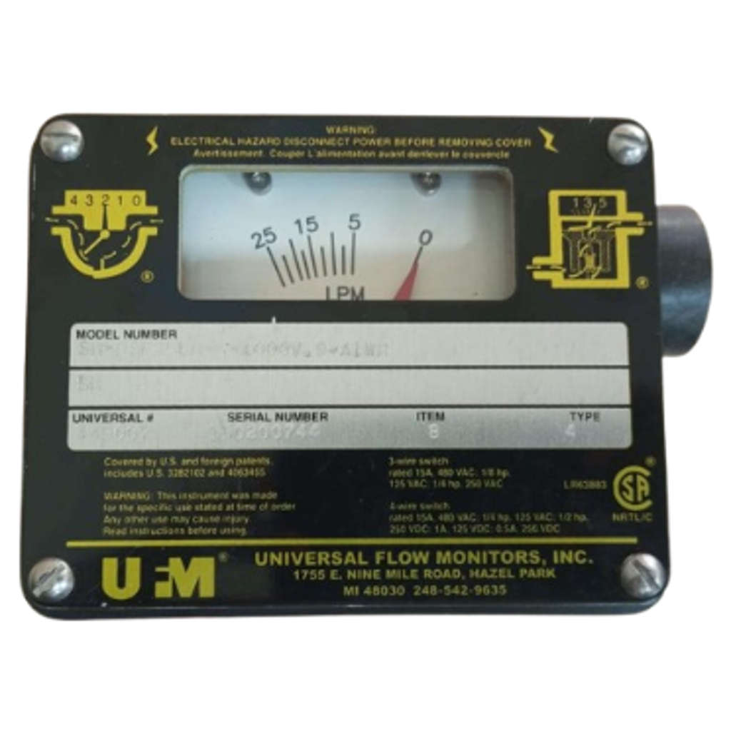 UFM Flow Switch Without Socket And Plug SN-BSF25LM-6-1000V.9-A1WR 