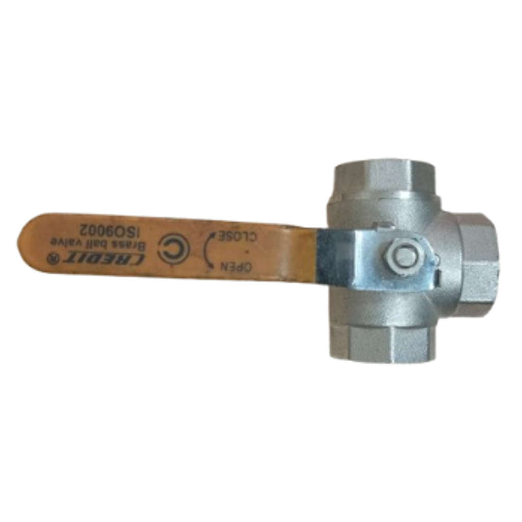 Credit Three Way Valve 1 Inch Internal Thread Stainless Steel SS 304 Grade