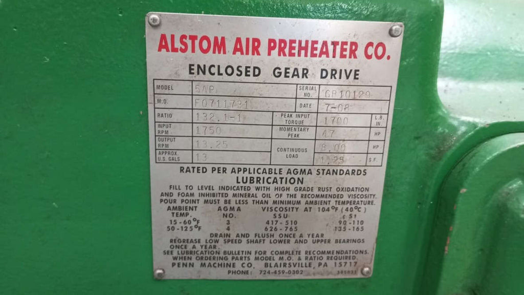 Alstrom APC Gear Box 5AP 1750 RPM GB10129