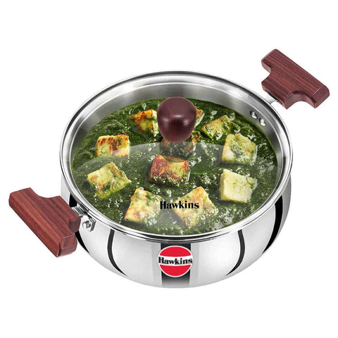 Hawkins Tri-Ply Stainless Steel Handi With Lid 3 Litre SSH 30G 