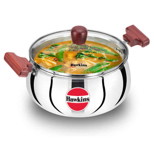 Hawkins Tri-Ply Stainless Steel Handi With Lid 4 Litre SSH 40G 