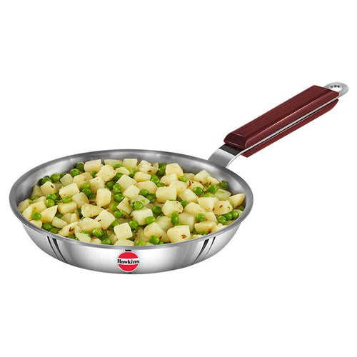 Hawkins Tri-Ply Stainless Steel Frying Pan Without Lid SSF 20 