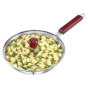 Hawkins Tri-Ply Stainless Steel Frying Pan With Lid SSF 24G 