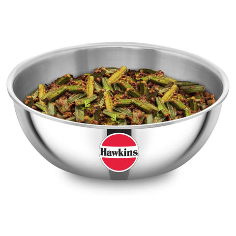 Hawkins Metro Tri-Ply Stainless Steel Kadai 2 Litre SSTA 20 