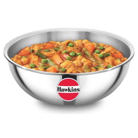 Hawkins Metro Tri-Ply Stainless Steel Kadai 2.5 Litre SSTA 25 