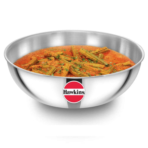 Hawkins Metro Tri-Ply Stainless Steel Kadai 5 Litre SSTA 50 