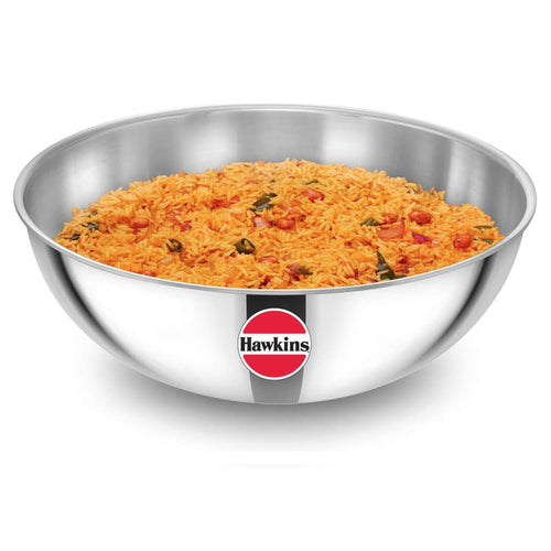 Hawkins Metro Tri-Ply Stainless Steel Kadai 6 Litre SSTA 60 