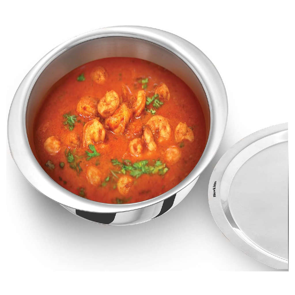 Hawkins Metro Tri-Ply Stainless Steel Patila With Lid 3 Litre SSP 30S