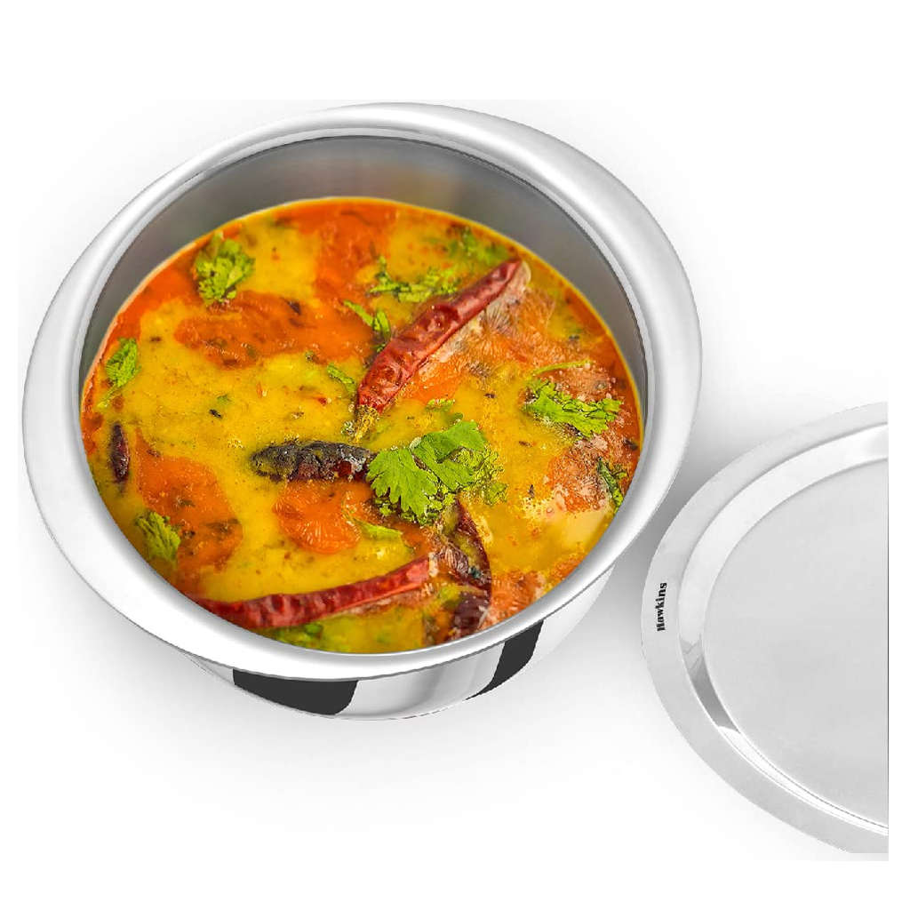 Hawkins Metro Tri-Ply Stainless Steel Patila With Lid 4 Litre SSP 40S