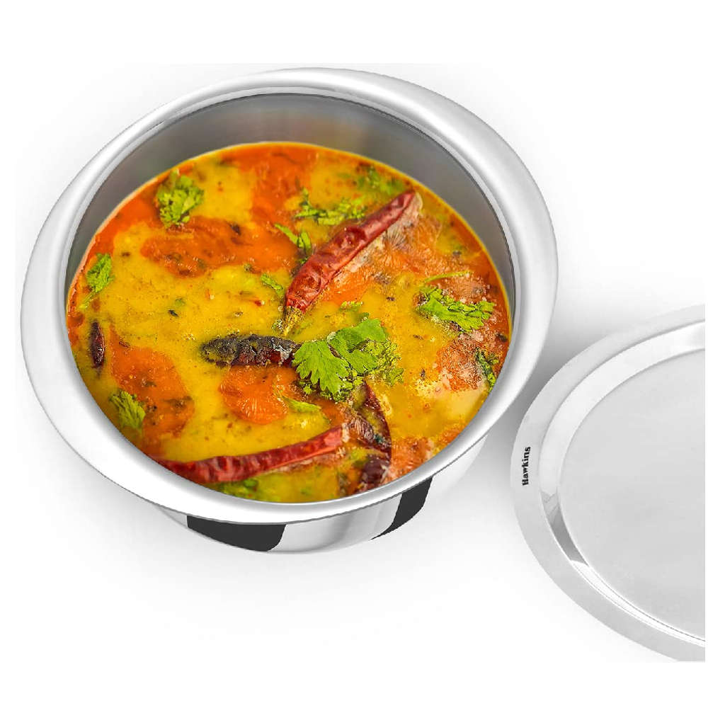 Hawkins Metro Tri-Ply Stainless Steel Patila With Lid 5 Litre SSP 50S