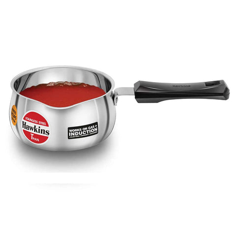 Hawkins Stainless Steel Tea Pan Without Lid 1 Litre SST 10 