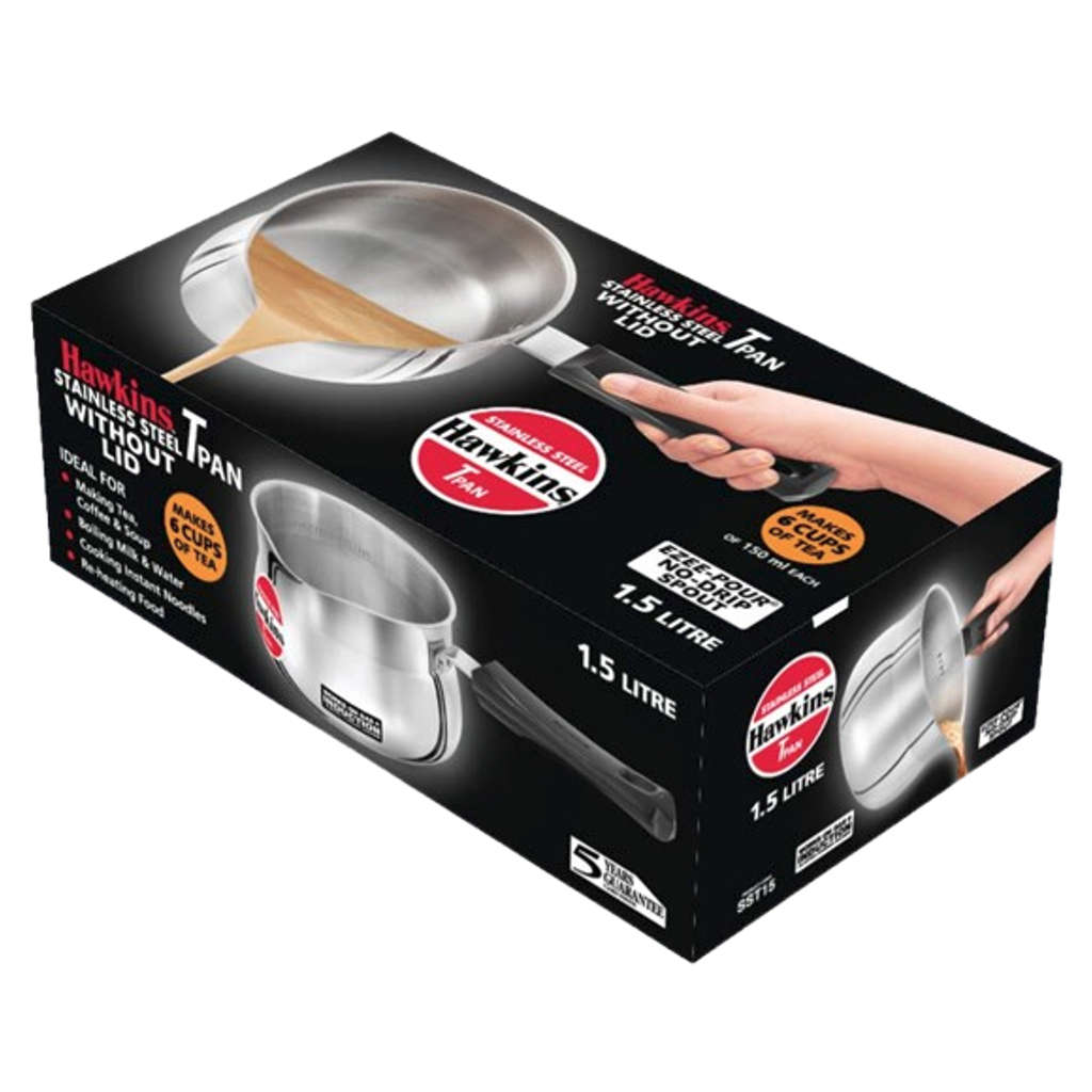 Hawkins Stainless Steel Tea Pan Without Lid 1.5 Litre SST 15