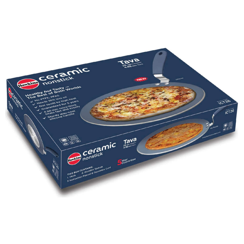 Hawkins Ceramic Nonstick Tawa 26 cm ICT 26