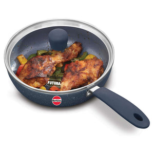 Hawkins Ceramic Nonstick Frying Pan With Lid 19 cm ICF 19G 