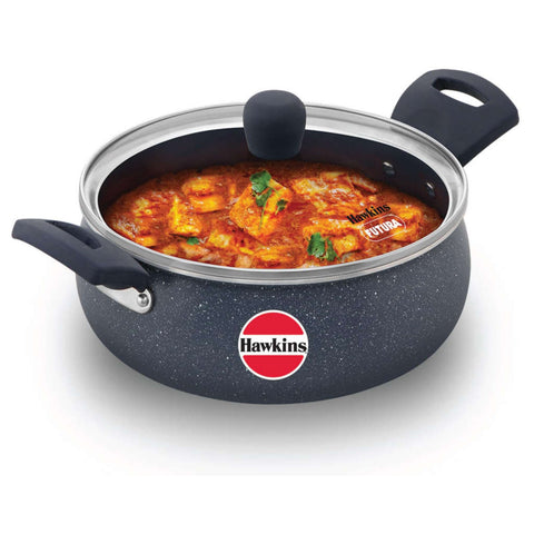 Hawkins Ceramic Nonstick Handi With Lid 3 Litre ICH 30G 
