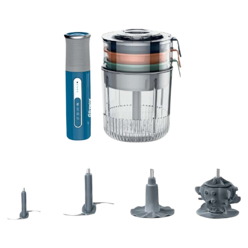 Brewine USB Rechargeable Veg-Chopper & Garlic Peeler