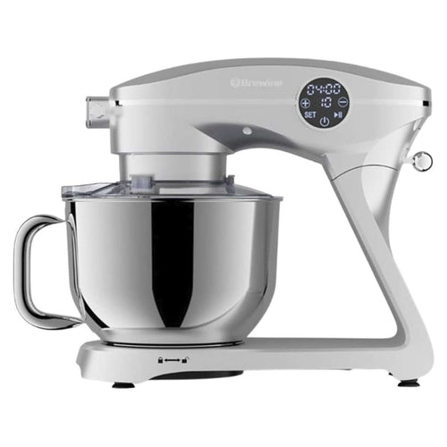 Brewine Stand Mixer With Stainless Steel Bowl 6 Litre Silver 