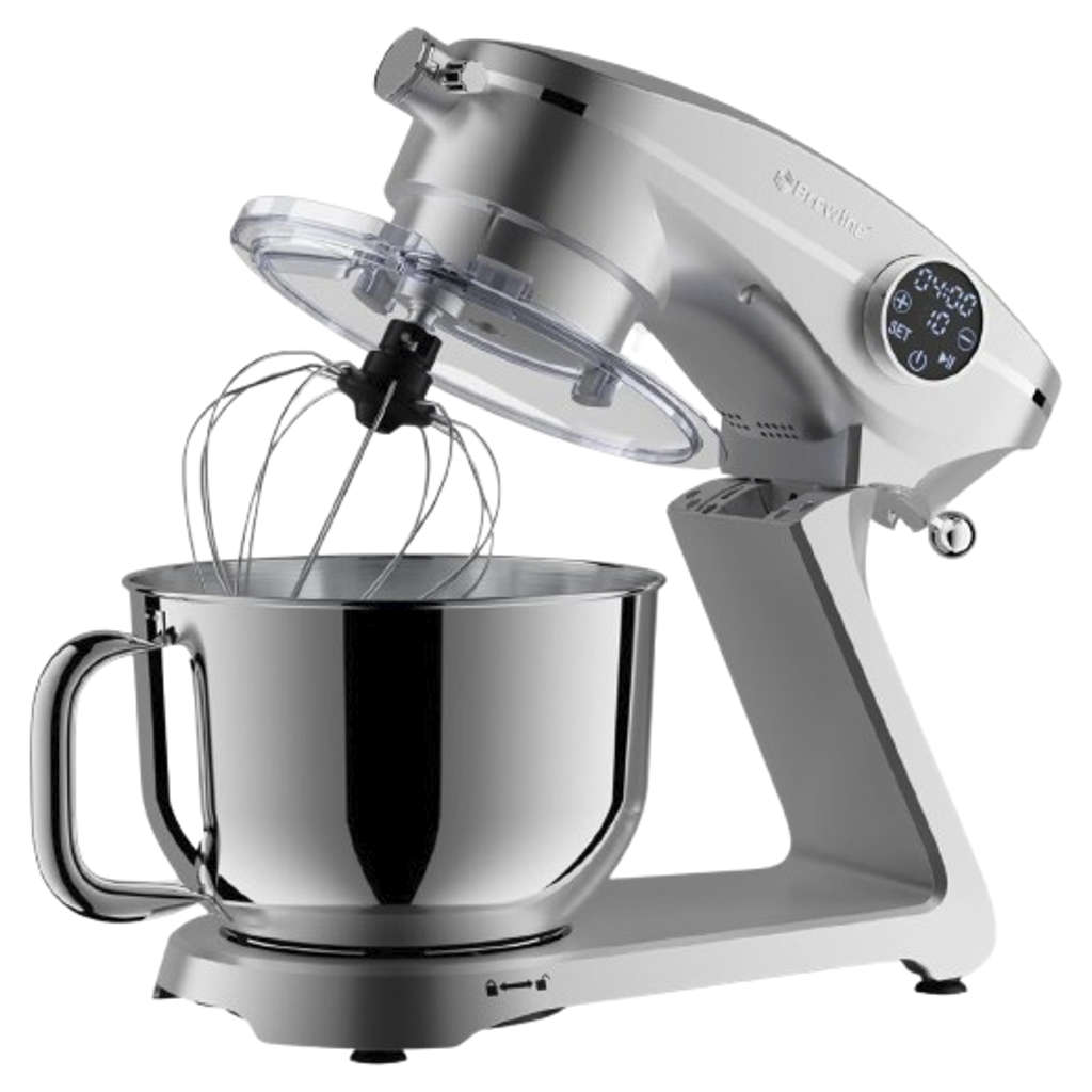 Brewine Stand Mixer With Stainless Steel Bowl 6 Litre Silver