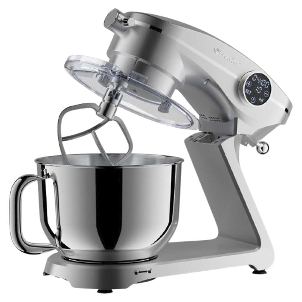 Brewine Stand Mixer With Stainless Steel Bowl 6 Litre Silver