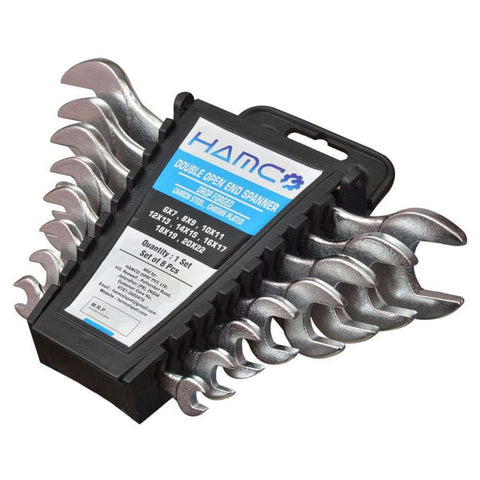 Hamco Double Open Ended Jaw Spanner Set 8 Pcs 