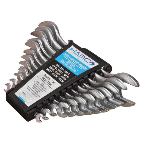 Hamco Double Open Ended Jaw Spanner Set 12 Pcs 