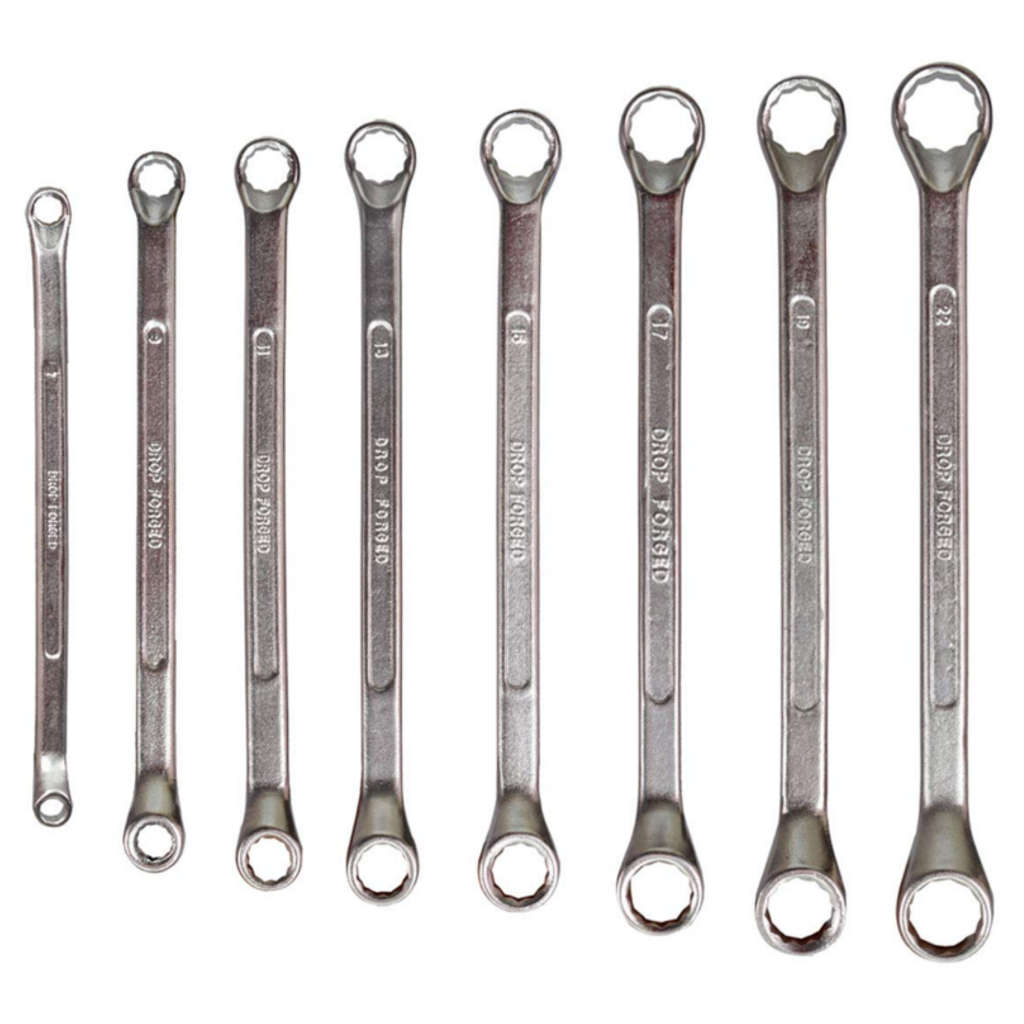 Hamco Shallow Offset Ring Spanner Set 8 Pcs