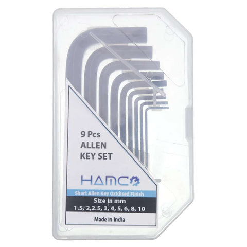 Hamco Short Allen Key Set Of 9 Pcs 