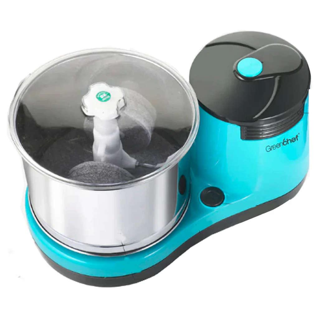 Greenchef Super Slim Stainless Steel Gas Stove 2 Burner + Turbojet Table Top Wet Grinder 2 Litre