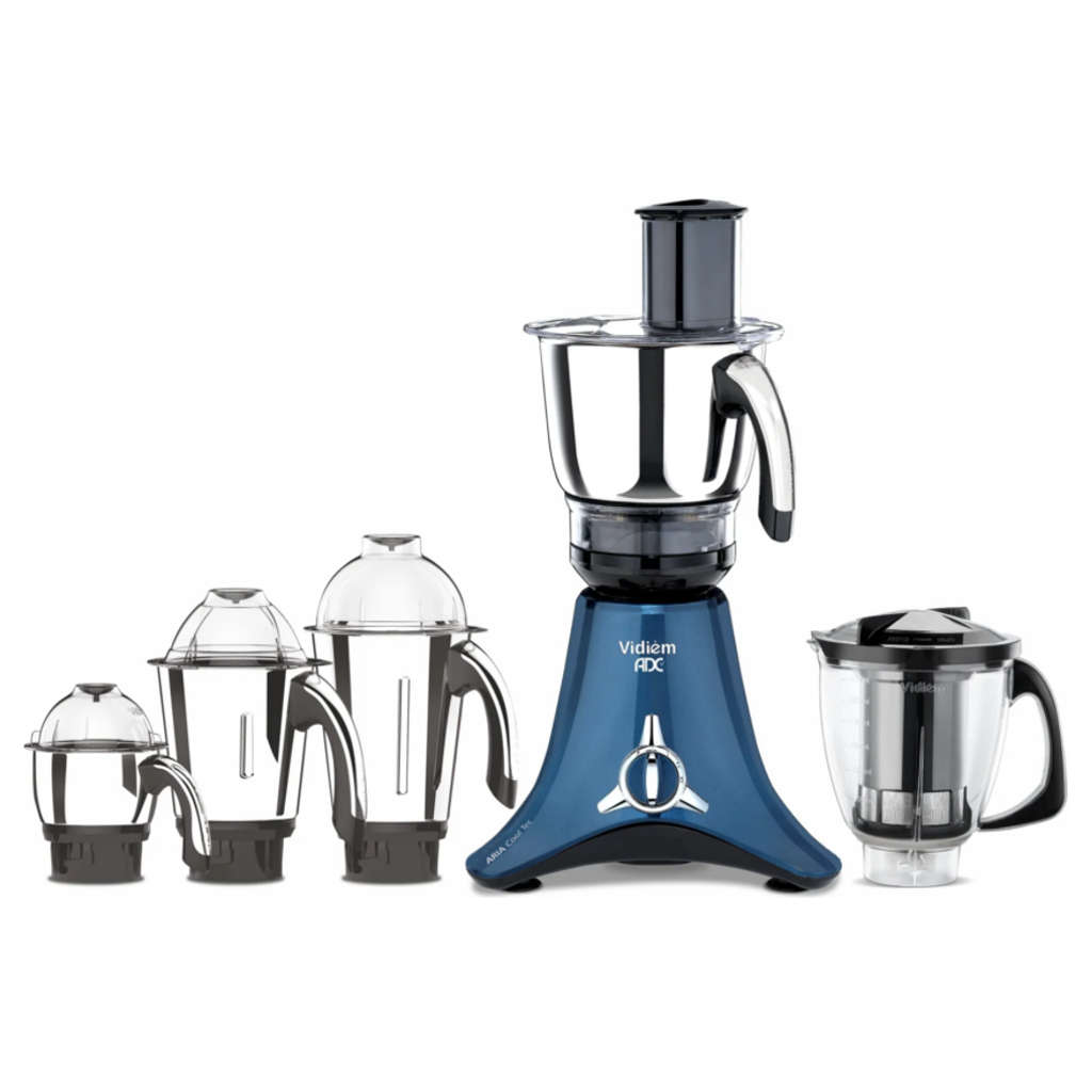 Vidiem ADC Mixer Grinder 5 Jars 1000 W And Get Free Energie Stainless Steel Pressure Cooker 3 Litre