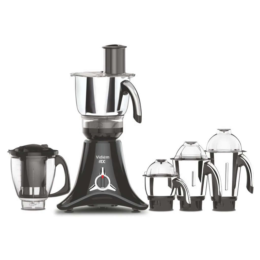 Vidiem ADC Mixer Grinder 5 Jars 750 W And Get Free Energie Stainless Steel Pressure Cooker 3 Litre