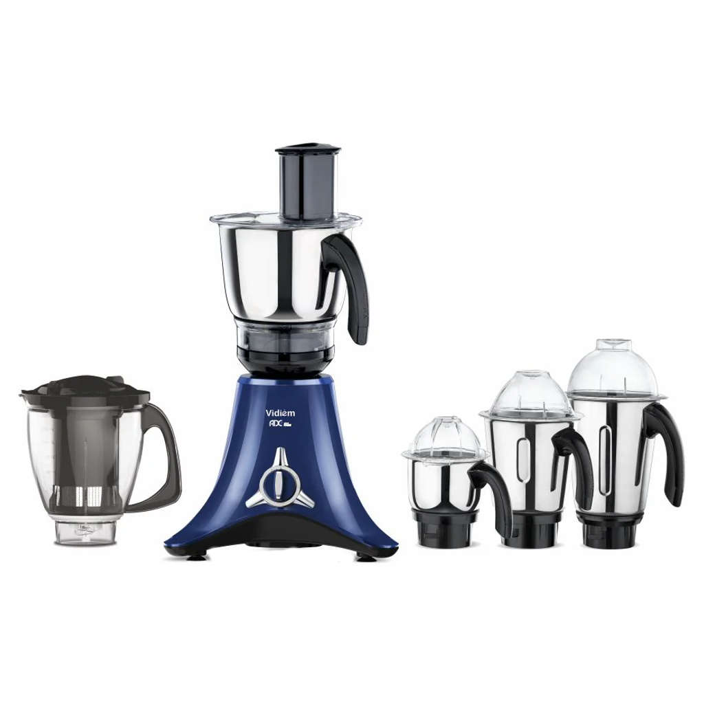 Vidiem ADC Blu Mixer Grinder 5 Jars 750 W And Get Free Energie Stainless Steel Pressure Cooker 3 Litre