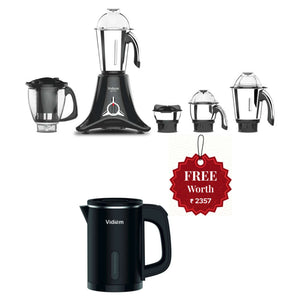 Vidiem Vstar Premium Mixer Grinder 750 W And Get Free Smart Electric Kettle 0.8 Litre 