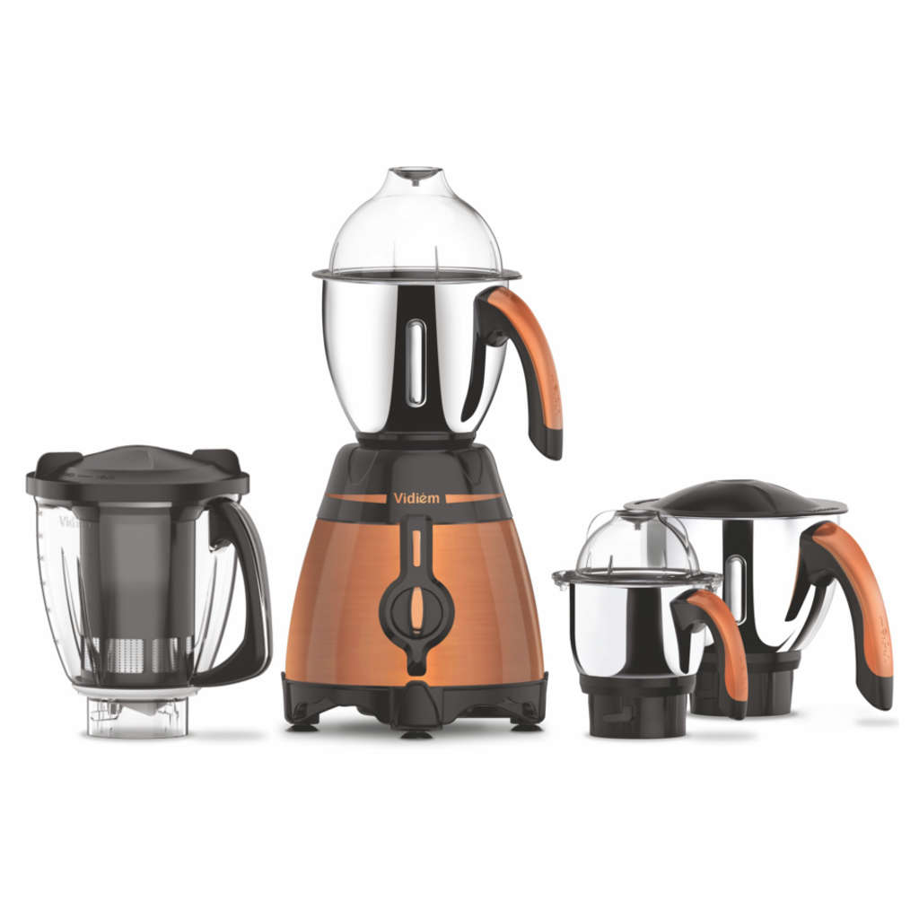 Vidiem Metallica Bronze Mixer Grinder 1000 W And Get Free Smart Electric Kettle 0.8 Litre