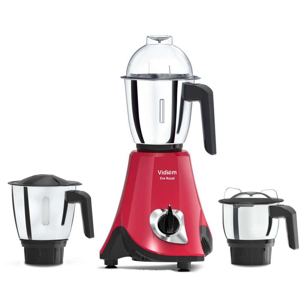 Vidiem Eva Royal Mixer Grinder 750 W And Get Free Stainless Steel Spice Jar 0.1 Litre