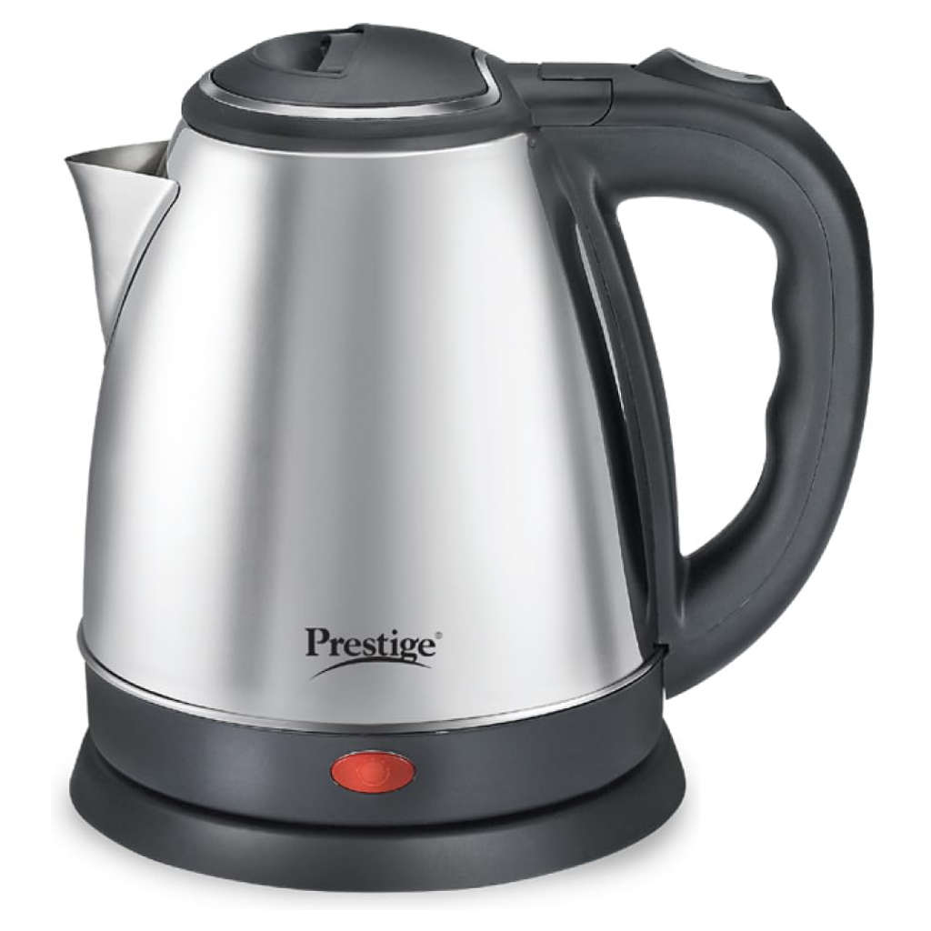 Prestige Electric Kettle PKOSS 1.5 Litre + Splash Stainless Steel Single Wall Bottle 1 Litre