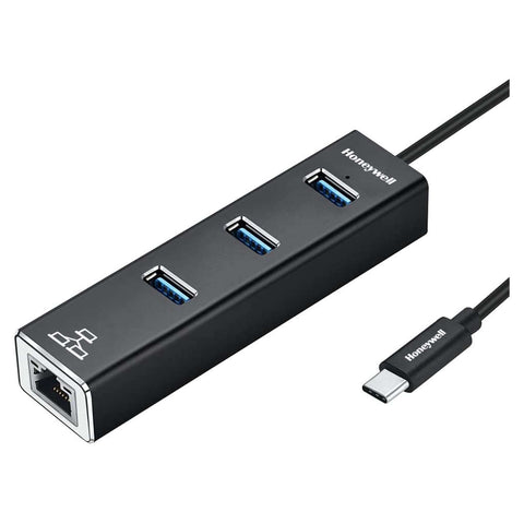 Honeywell Type C to USB 3.0 With Gigabit Ethernet Adapter 3 Meter Black 