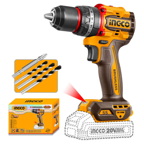 Ingco Compact Brushless Cordless Impact Drill 20 V CIDLI205581 