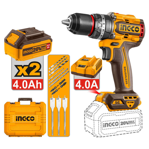 Ingco Brushless Cordless Impact Drill 20 V CIDLI20968 