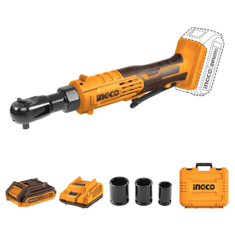 Ingco Cordless Drive Ratchet Wrench 20 V CDRLI2060152 