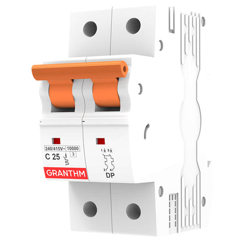 Granthm Connect Series Double Pole MCB 6-32 Amps GMC 6003 
