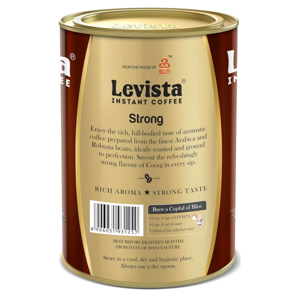Levista Strong Instant Coffee 200 Gram Can