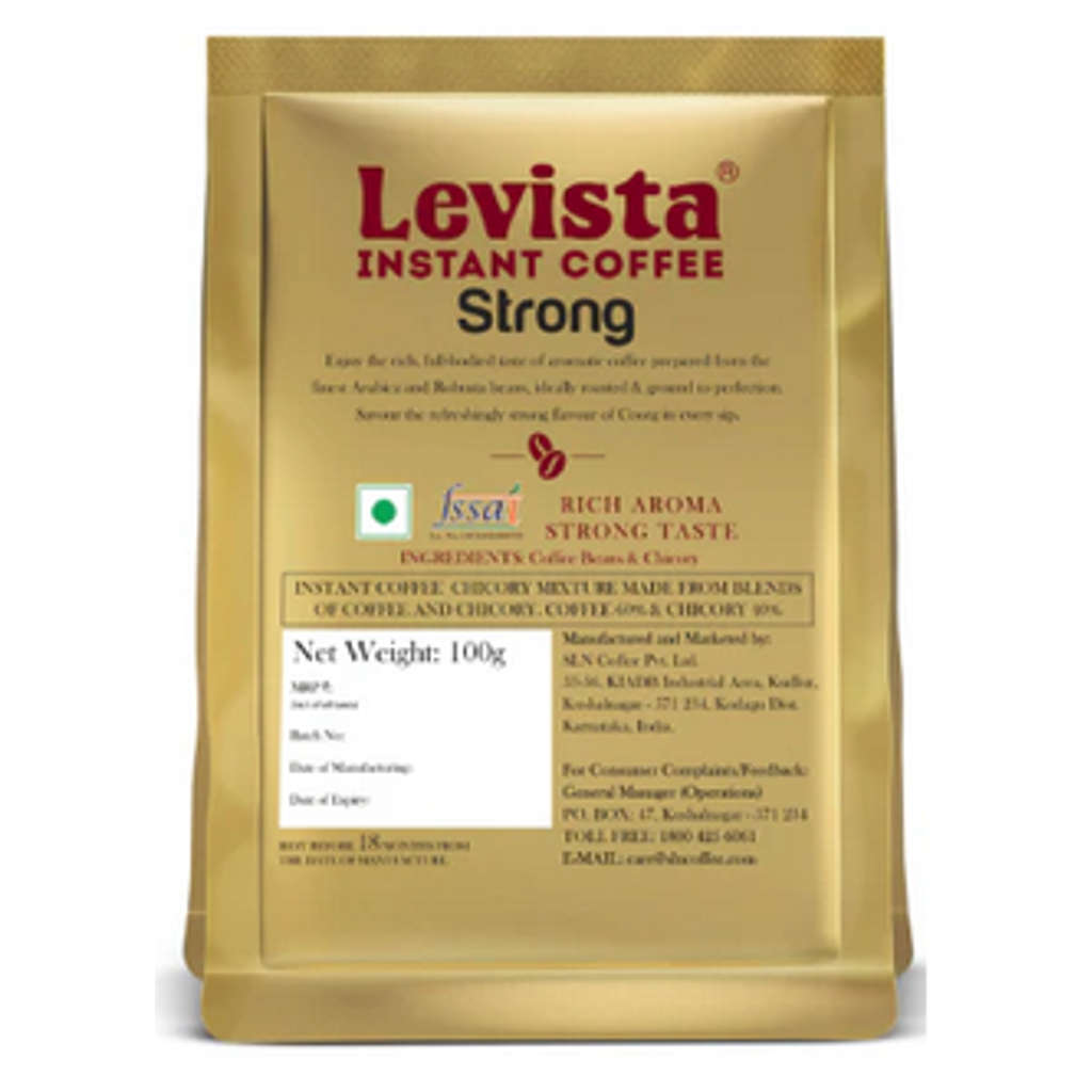 Levista Strong Instant Coffee 100 Gram Pouch