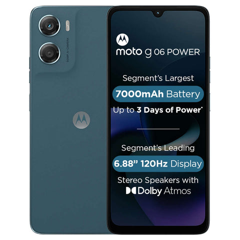Motorola g06 Power Smartphone 4GB RAM 64GB Storage Pantone Tapestry 