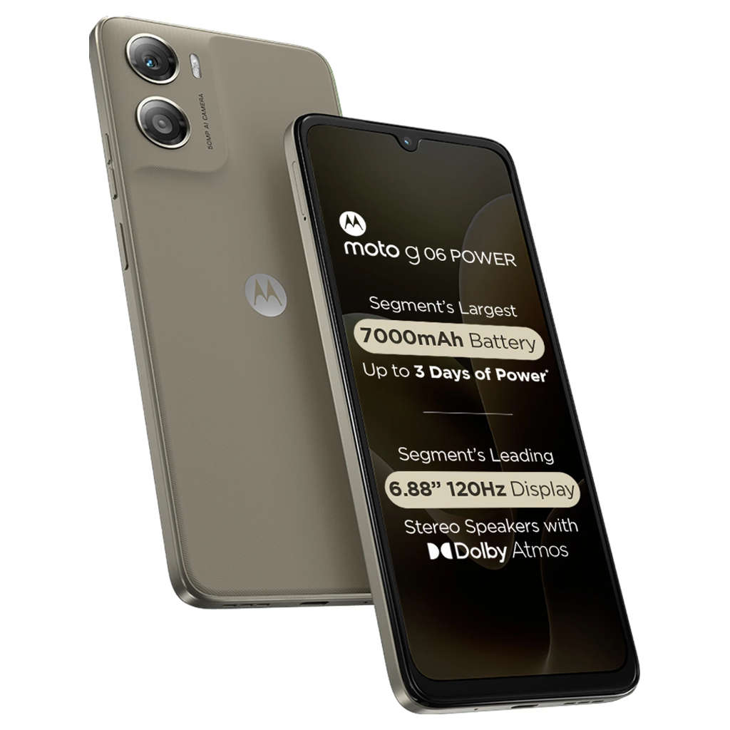 Motorola g06 Power Smartphone 4GB RAM 64GB Storage Pantone Laurel Oak