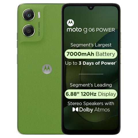 Motorola g06 Power Smartphone 4GB RAM 64GB Storage Pantone Tendril 